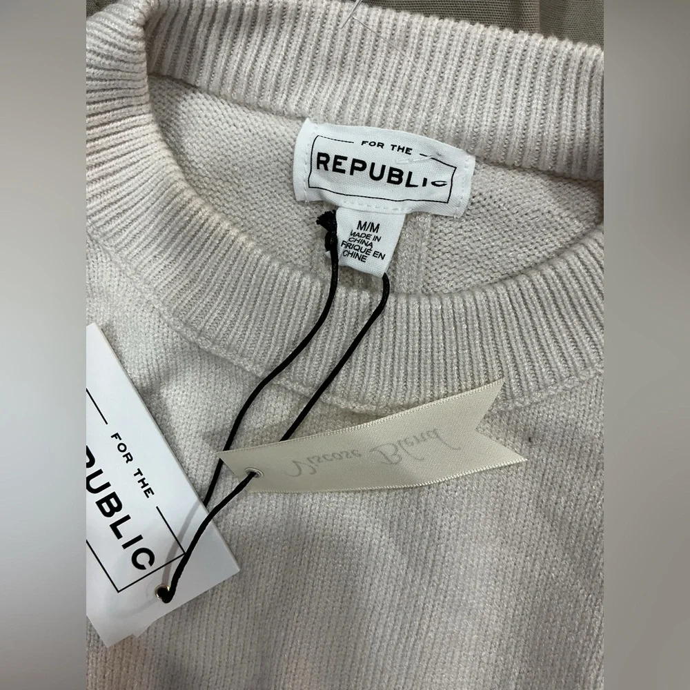 For The Republic Cream Women's Sweater - Picture 5 of 6